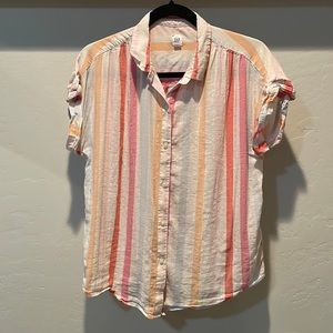 Gap womens button-down with rolled sleeve!